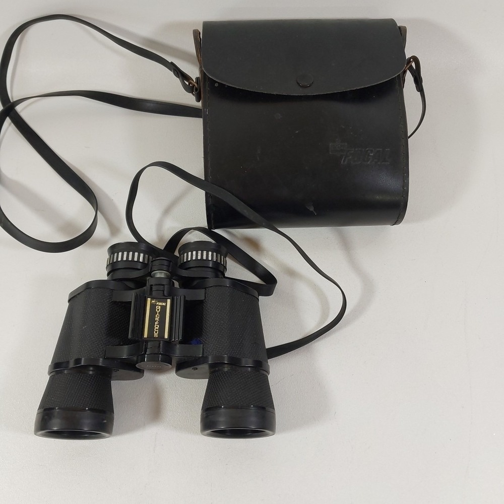 Vintage‎ Kmart FOCAL 8x40 Binoculars Siam Cat Japan Optics w/ Case – Quick Focus